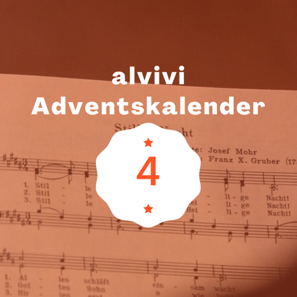 alvivi Adventskalender Weihnachtslied Noten